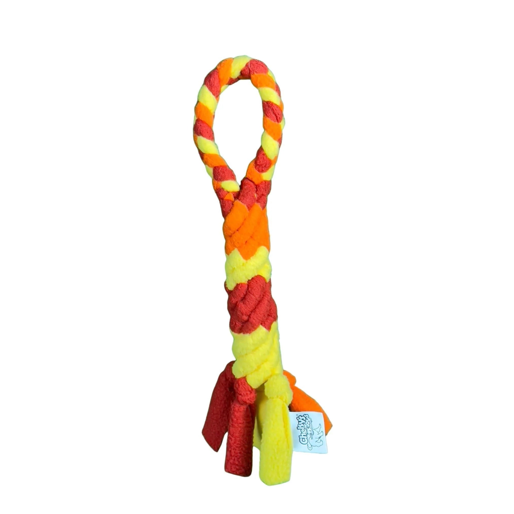Orange Interactive Tug Toy for Dogs Mental Stimulation Toy Slow Play Treat Dispenser Brain Exercise for Puppies & Seniors Teething Relief Blue Orange Purple (Orange)